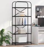 VidaXL Boekenkast Zwart eiken 80 x 30 x 183 cm Bewerkt hout