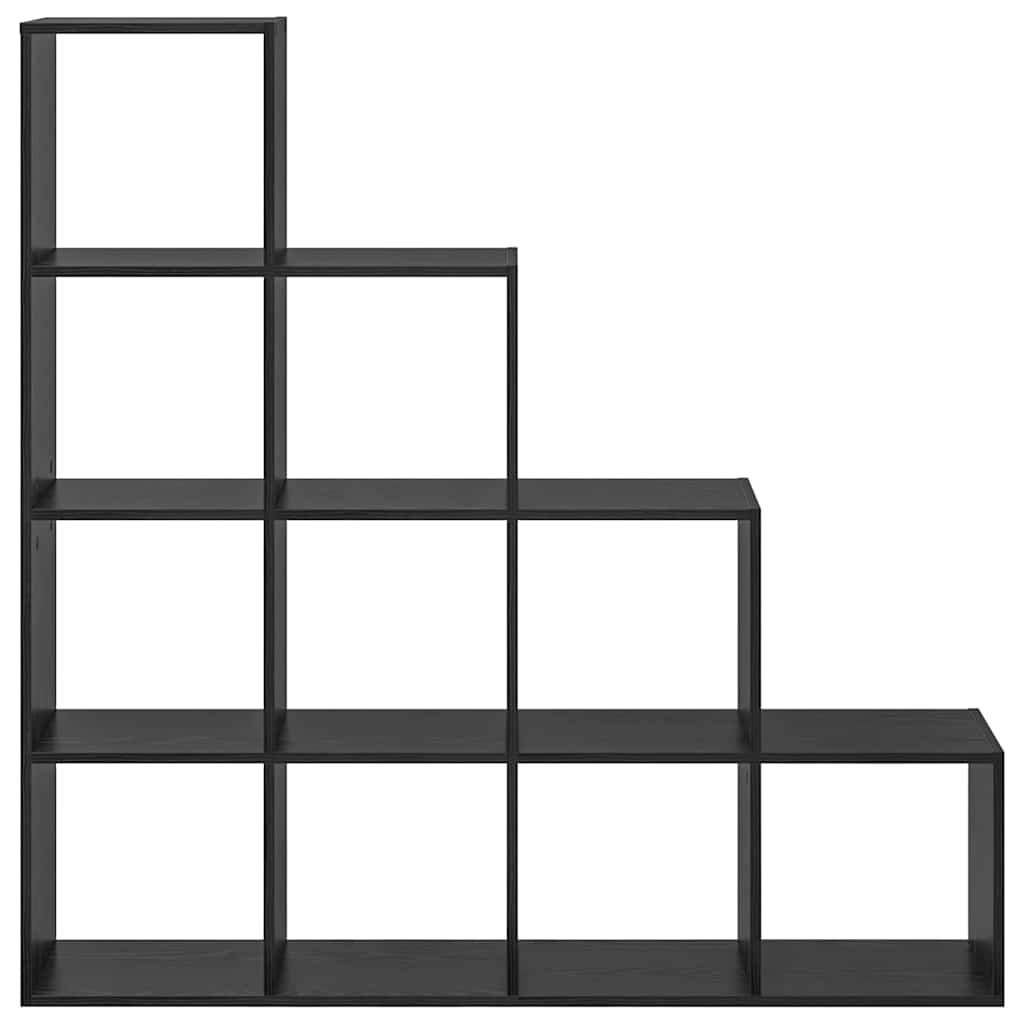 VidaXL Kamerscherm Boekenkast Zwart eiken 131.5 x 29 x 131.5 cm