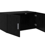 VidaXL Wandkast Zwart eiken 80 x 42.5 x 40 cm Bewerkt hout