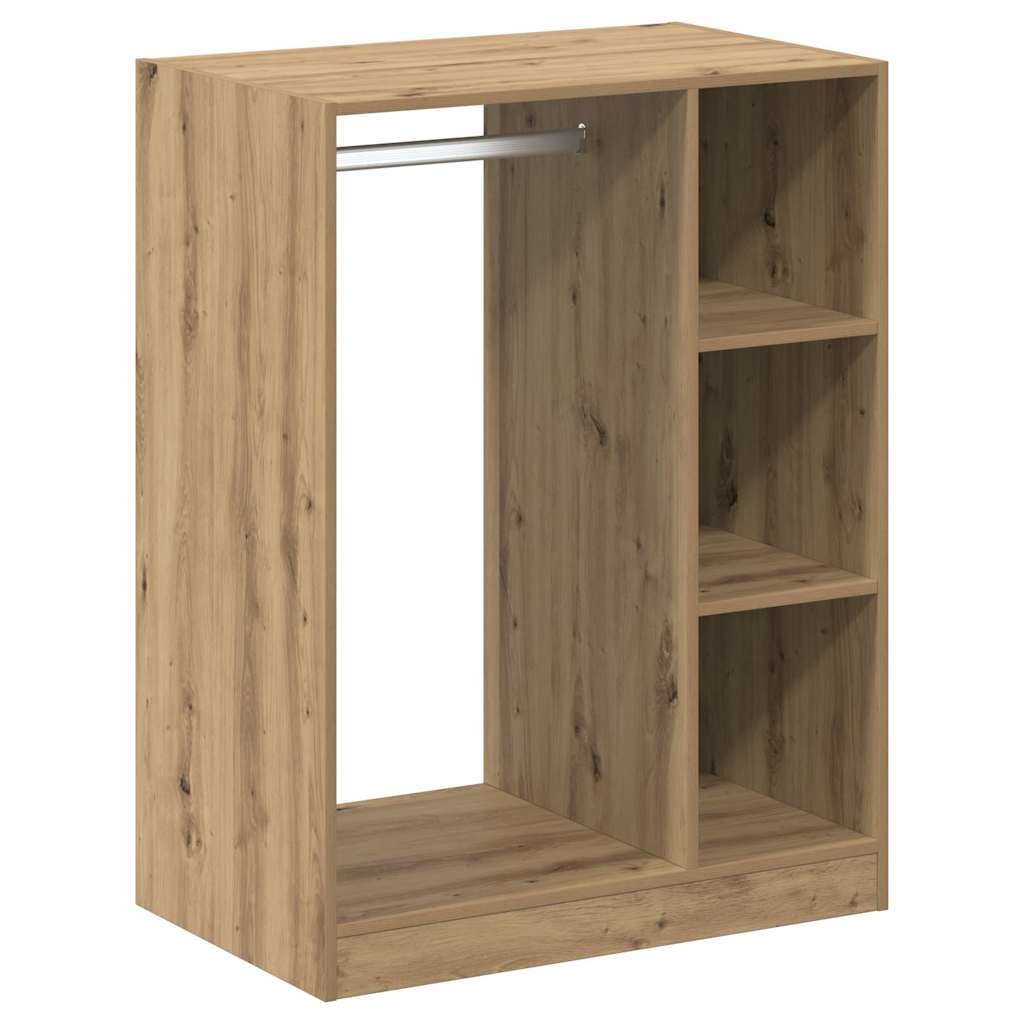 VidaXL Kledingkast met plank artisanaal eikenkleurig 77 x 48 x 102 cm