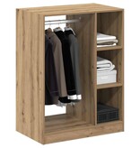 VidaXL Kledingkast met plank artisanaal eikenkleurig 77 x 48 x 102 cm