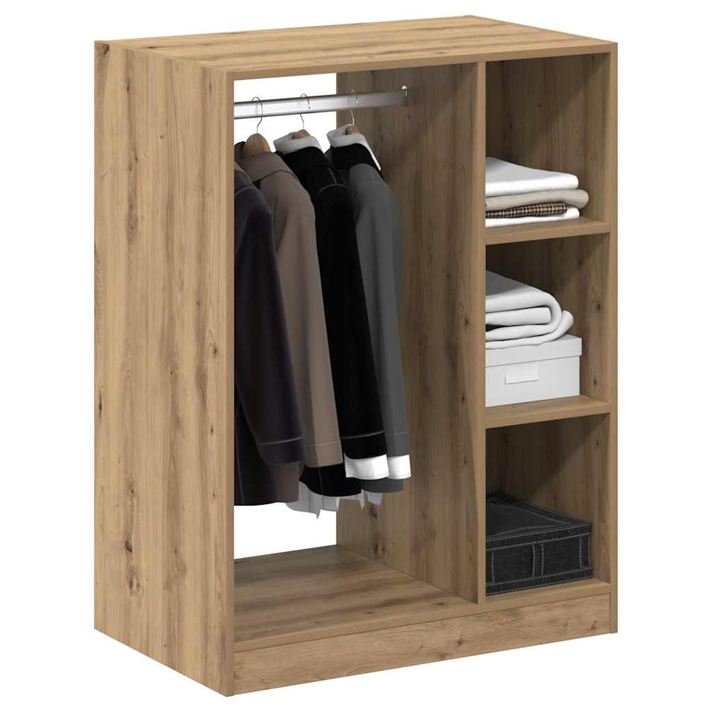 VidaXL Kledingkast met plank artisanaal eikenkleurig 77 x 48 x 102 cm