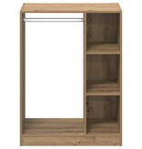 VidaXL Kledingkast met plank artisanaal eikenkleurig 77 x 48 x 102 cm