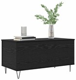 VidaXL Salontafel Zwart eiken 90 x 44.5 x 45 cm Bewerkt hout