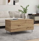 VidaXL Salontafel artisanaal eikenkleurig 90 x 44.5 x 45 cm