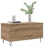 VidaXL Salontafel artisanaal eikenkleurig 90 x 44.5 x 45 cm