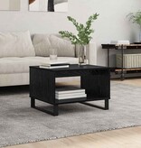 VidaXL Salontafel Zwart eiken 60 x 50 x 40 cm Bewerkt hout