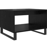 VidaXL Salontafel Zwart eiken 60 x 50 x 40 cm Bewerkt hout