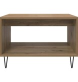 VidaXL Salontafel artisanaal eikenkleurig 60 x 50 x 40 cm Bewerkt hout