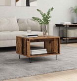 VidaXL Salontafel Oud hout 60 x 50 x 40 cm Bewerkt hout