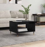 VidaXL Salontafel Zwart eiken 60 x 50 x 40 cm Bewerkt hout