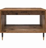 VidaXL Salontafel Oud hout 60 x 50 x 40 cm Bewerkt hout