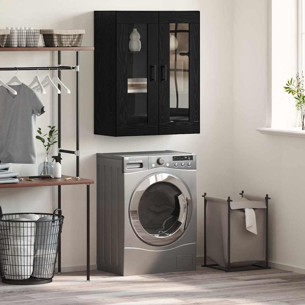 VidaXL Dressoir Zwart 69.5 x 34 x 90 cm Bewerkt hout