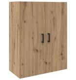 VidaXL Wandkast Wandgemonteerd Bruin 69.5 x 34 x 90 cm Bewerkt hout