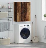 VidaXL Wandkast Wandgemonteerd Bruin 69.5 x 34 x 90 cm Bewerkt hout