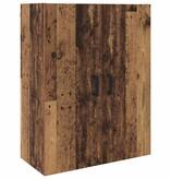 VidaXL Wandkast Wandgemonteerd Bruin 69.5 x 34 x 90 cm Bewerkt hout
