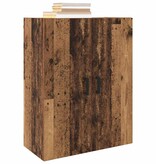 VidaXL Wandkast Wandgemonteerd Bruin 69.5 x 34 x 90 cm Bewerkt hout