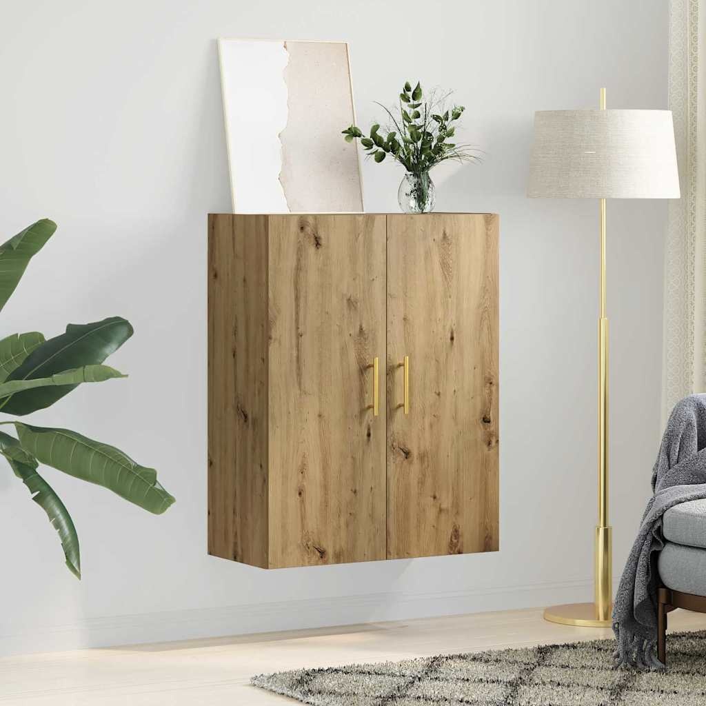 VidaXL Wandkast Wandgemonteerd Bruin 69.5 x 34 x 90 cm Bewerkt hout