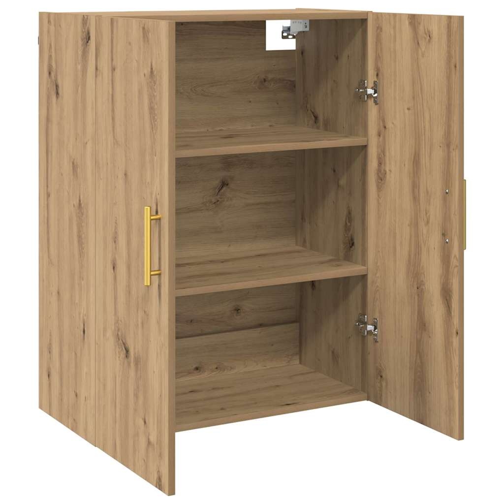 VidaXL Wandkast Wandgemonteerd Bruin 69.5 x 34 x 90 cm Bewerkt hout