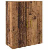 VidaXL Wandkast Wandgemonteerd Bruin 69.5 x 34 x 90 cm Bewerkt hout