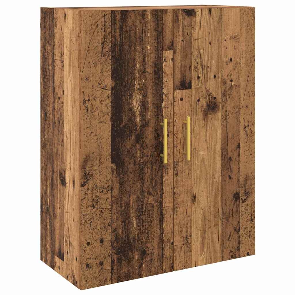 VidaXL Wandkast Wandgemonteerd Bruin 69.5 x 34 x 90 cm Bewerkt hout