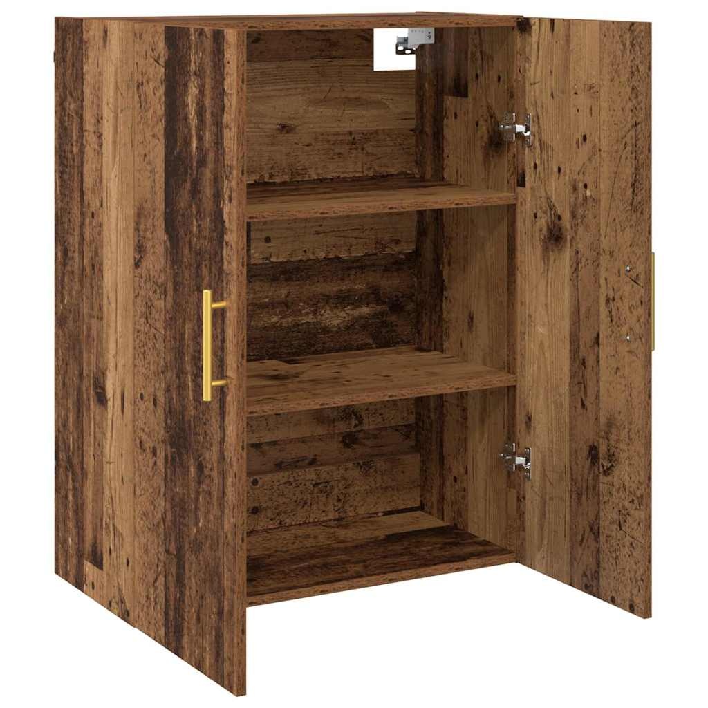 VidaXL Wandkast Wandgemonteerd Bruin 69.5 x 34 x 90 cm Bewerkt hout