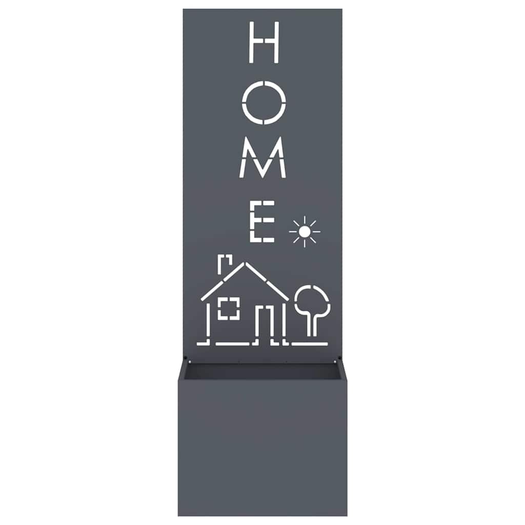 VidaXL Tuinplant met Decoratief Paneel Antraciet 50 x 140 cm