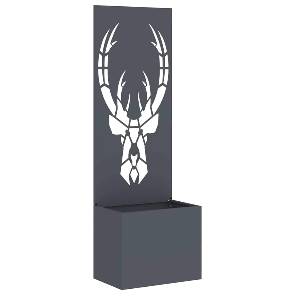 VidaXL Tuinplant met Decoratief Paneel Antraciet 50 x 140 cm