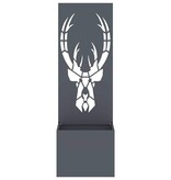 VidaXL Tuinplant met Decoratief Paneel Antraciet 50 x 140 cm