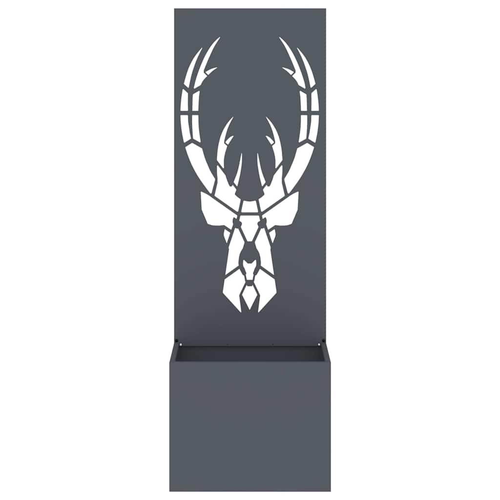 VidaXL Tuinplant met Decoratief Paneel Antraciet 50 x 140 cm