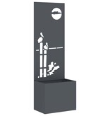 VidaXL Tuinplant met Decoratief Paneel Antraciet 50 x 140 cm