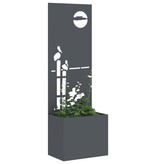 VidaXL Tuinplant met Decoratief Paneel Antraciet 50 x 140 cm