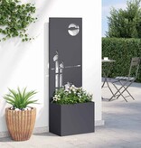 VidaXL Tuinplant met Decoratief Paneel Antraciet 50 x 140 cm