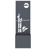 VidaXL Tuinplant met Decoratief Paneel Antraciet 50 x 140 cm