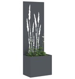 VidaXL Tuinplant met Decoratief Paneel Antraciet 50 x 140 cm