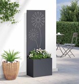 VidaXL Tuinplant met Decoratief Paneel Antraciet 50 x 140 cm