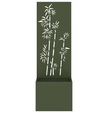 VidaXL Tuinplant met Decoratief Paneel Olijfgroen 50 x 140 cm