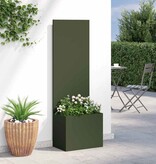 VidaXL Tuinplant met Decoratief Paneel Olijfgroen 50 x 140 cm