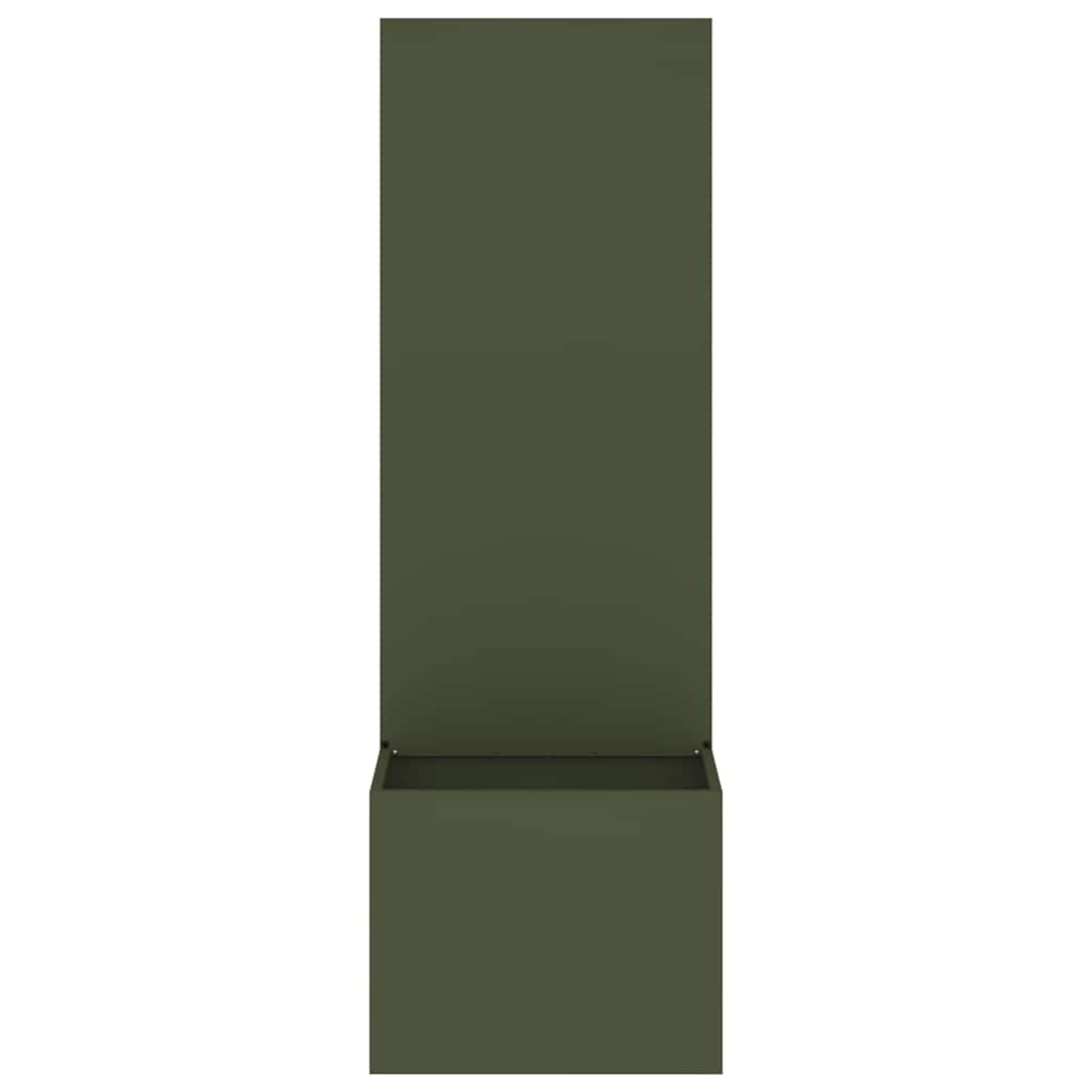 VidaXL Tuinplant met Decoratief Paneel Olijfgroen 50 x 140 cm
