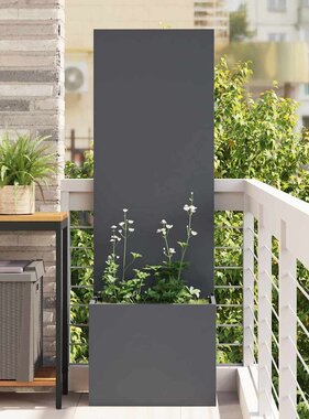 VidaXL Tuinplant met Decoratief Paneel Antraciet 50 x 140 cm