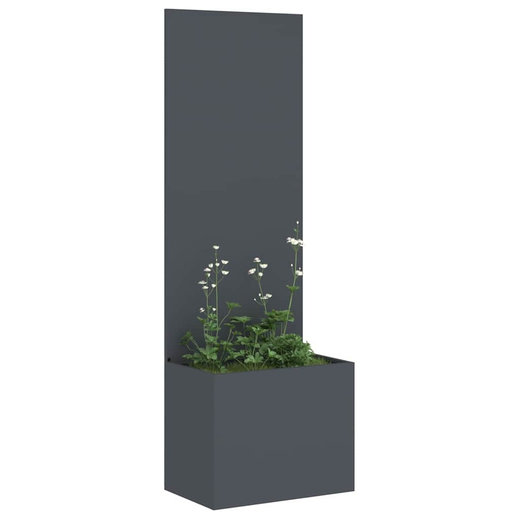 VidaXL Tuinplant met Decoratief Paneel Antraciet 50 x 140 cm
