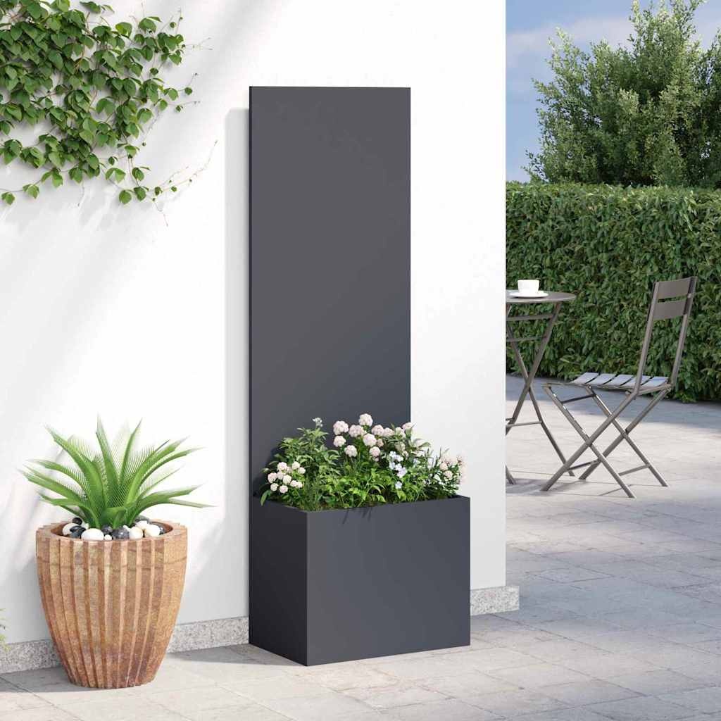 VidaXL Tuinplant met Decoratief Paneel Antraciet 50 x 140 cm