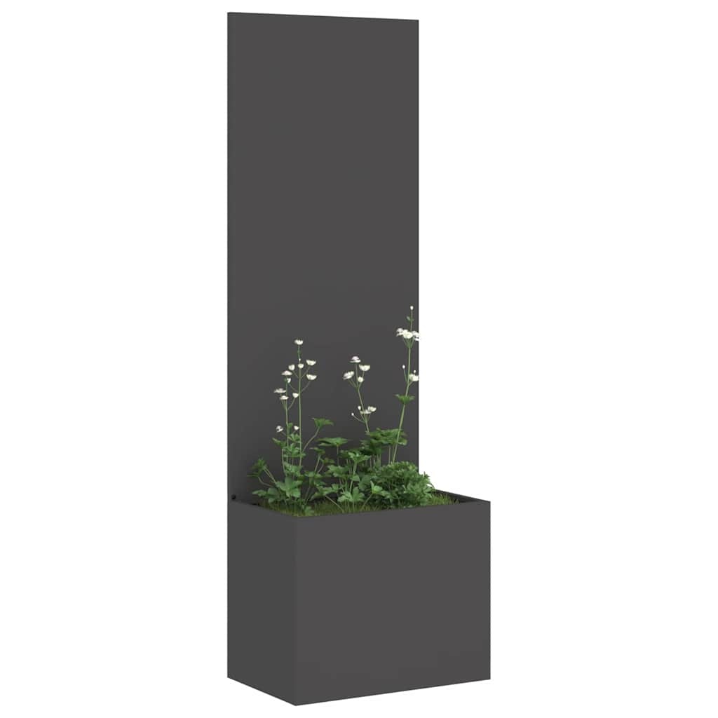 VidaXL Tuinplant met Decoratief Paneel Zwart 50 x 140 cm