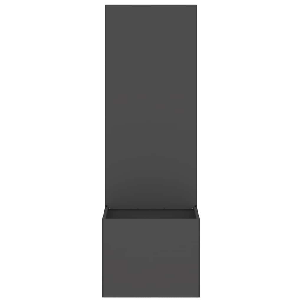 VidaXL Tuinplant met Decoratief Paneel Zwart 50 x 140 cm