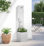 VidaXL Tuinplant met Decoratief Paneel Zilver 32 x 140 cm