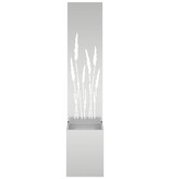 VidaXL Tuinplant met Decoratief Paneel Zilver 32 x 140 cm