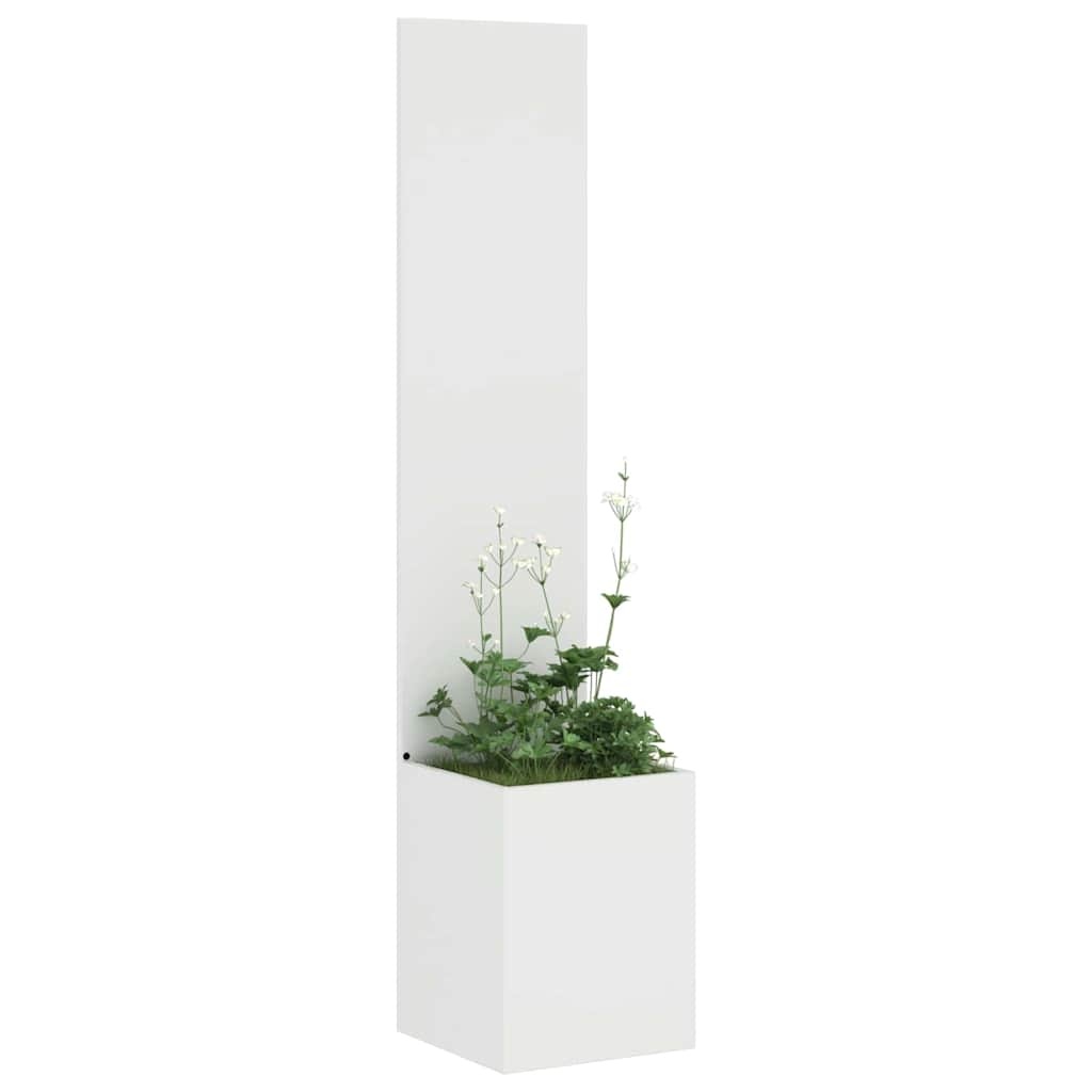 VidaXL Tuinplant met Decoratief Paneel Wit 32 x 140 cm