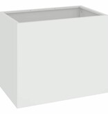 VidaXL Tuin Bloempot Wit 50 x 32 x 40 cm Koudgewalst staal