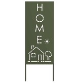 VidaXL Tuin decoratief paneel Olijfgroen 50 x 140 cm Koudgewalst staal