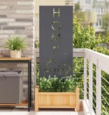 VidaXL Tuin decoratief paneel Antraciet 50 x 140 cm Koudgewalst staal